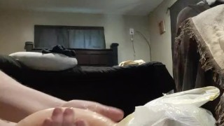 Playing with my toy. Special request!
