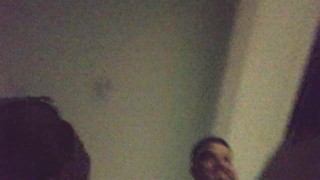 Getting Sucked and Fucked on the Back Porch at Night