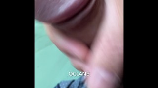 massive ejaculation onto a black paper