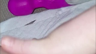 Hiding in the closet squirt 