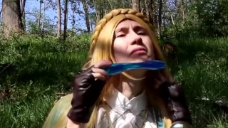 crossdress Zelda forest blow trap cosplay