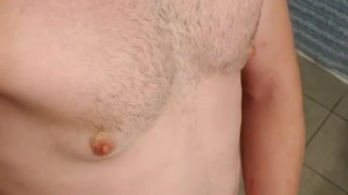Daddy Strokes Hard Uncut Dick with Big Cumshot