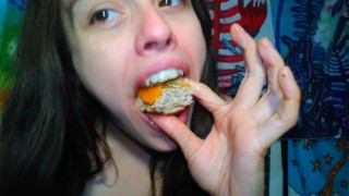VORE AFTERMATH full vid @ MANYVIDS Swallowed Burger Smashed PinkMoonLust Food Fetish Feeder Feeder