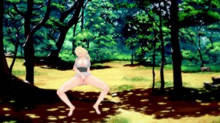 Tsunade masturbates at Shikkotsurin - Naruto hentai uncensored