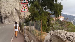 Public PEE in my way to one of Mediteranian Beach