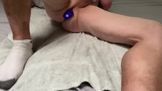 Fun with B-vibe petite rimming plug