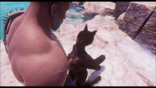 Black Cat Girl gets destroyed!
