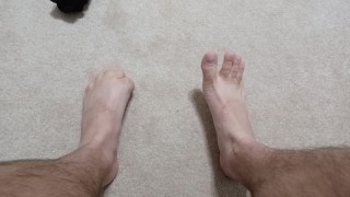 Male Feet Taking Off Socks - Testing System (More to Come Soon)