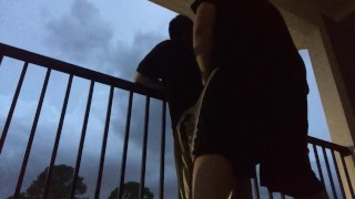Fuck and Suck on the Back Porch During Stormy Weather