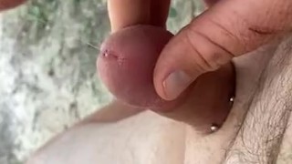 Precum outside 