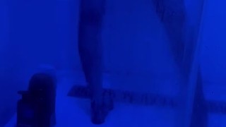 Caught her shaving in the shower 