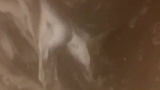 Jerking Off Big Black Cock In Shower