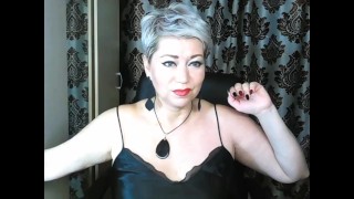 Mature dirty slut pounds her pussy and ass with huge dildos in private show! This whore is my wife!