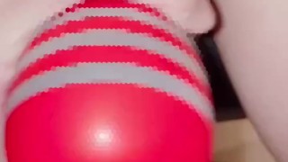 彼女に見られながらオナニー我慢汁でヌルヌル射精【日本人素人HENTAI男性個人撮影8】