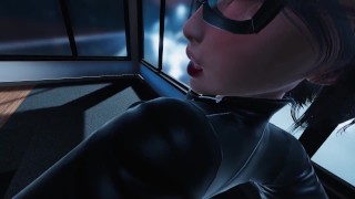 Catwoman Pov in the office