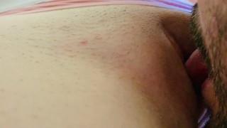 I love to lick her pussy ! British slut after school.