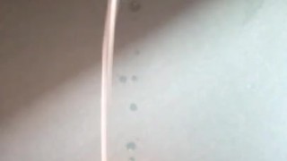 Huge massive long distance cumshot (10 squirts)