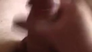 Masturbating that big white dick