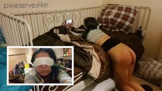10x speed pixie plays Master's game, gets facefucked and spanked and ass fucked