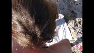 GOLD RUSH - Hottest Creamy Pussy gets huge Load in the Desert (Real Amateur Couple: TanlineJourney)