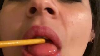Xoco-Latina Having fun with Ice Cream Masturbating and Naked
