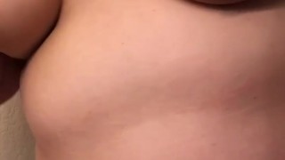 Squirting on my phone while I fuck myself. 