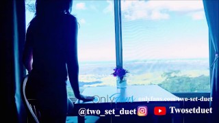 Chinese schoolgirl SMASHED in the kitchen - TWOSETDUET