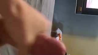 Masturbating with vibrator