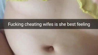 Fucking cheating wife`s pussy is the best feeling ever - Cuckold Snapchat Captions