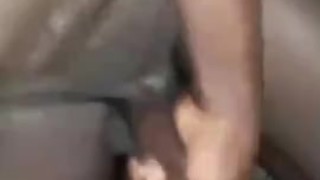 Sexy black dick jerk off