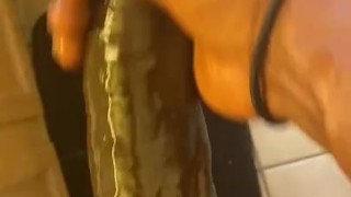 Oiled bbc stroking