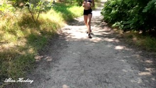 Alice goes in for sports. Alice cannot live a day without sports) With vibrator compilation