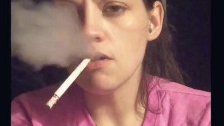 Dangling smoke fetish 
