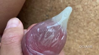 cumshot in a comdome