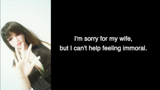 My wife's sister's black panties as a doll. cum on panty