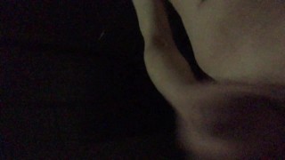 Walk around with a naked erection at midnight - このルートは車や灯りのついている家が増えてriskyになってきた／深夜に近所を全裸勃起で徘徊／0505