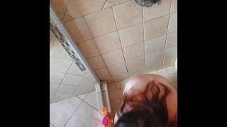 washing her hair with my piss