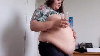 Chugging 2 weight gain shakes