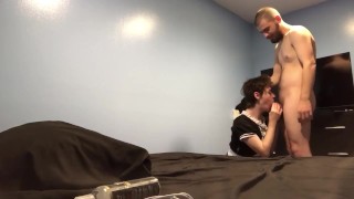 Twink get fucked in maid dress (full video on only fans thustin69)