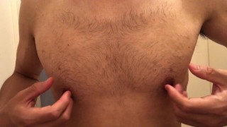 乳首の弱い中年の乳首をひたすら弄ぶ