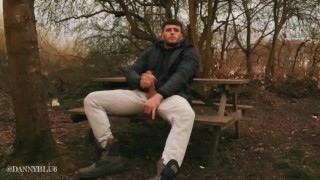 DANNY BLU WANKS ON THE NATURE TRAIL