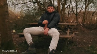 DANNY BLU WANKS ON THE NATURE TRAIL 