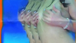 Beautiful girl masturbates on a psychedelic journey