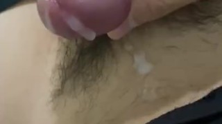 Korean boy jerks off and cums at home 