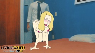 RICK & MORTY Beth Smith / Sanchez MILF 2D Real Cartoon Big Ass ANIMATION Booty xxx Cosplay Porn sex