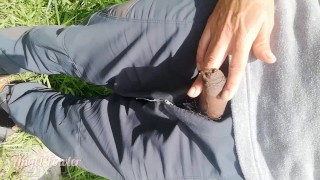 Helping to hold his Dick while he Takes a Piss - Angel Fowler 