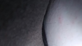 Cuckold eats creampie