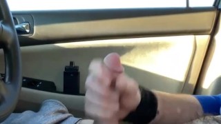 Couldn’t wait, Balls were throbbing public parking lot masturbation