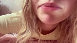 I SAT on TINY HUMAN, feel so GUILTY, now he wants to play inside my GIANTESS mouth! HD / 10 MIN