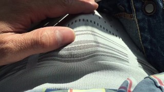 Lots of slimy precum from the tip of my cock!